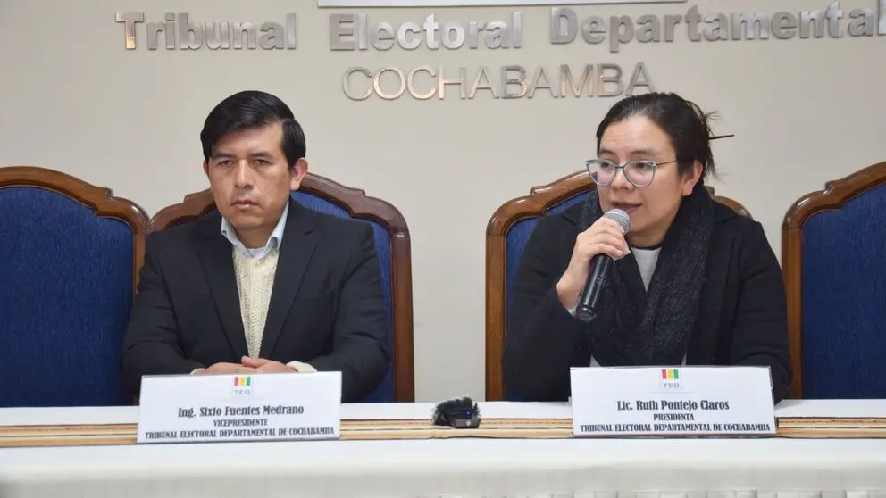 Autoridades del Tribunal Electoral Departamental. TED