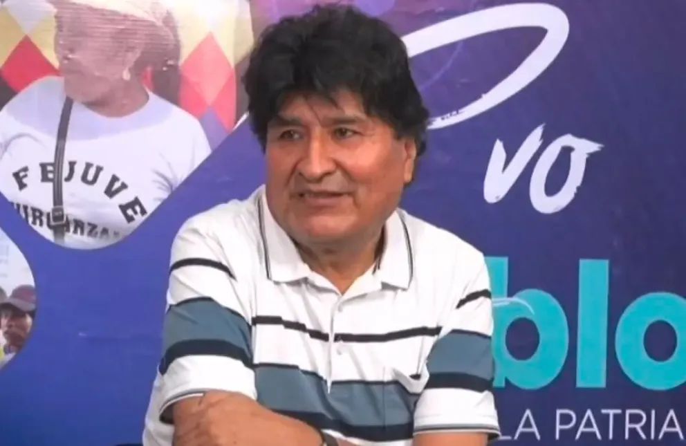 Morales, durante su programa dominical. Foto: Captura de video 
