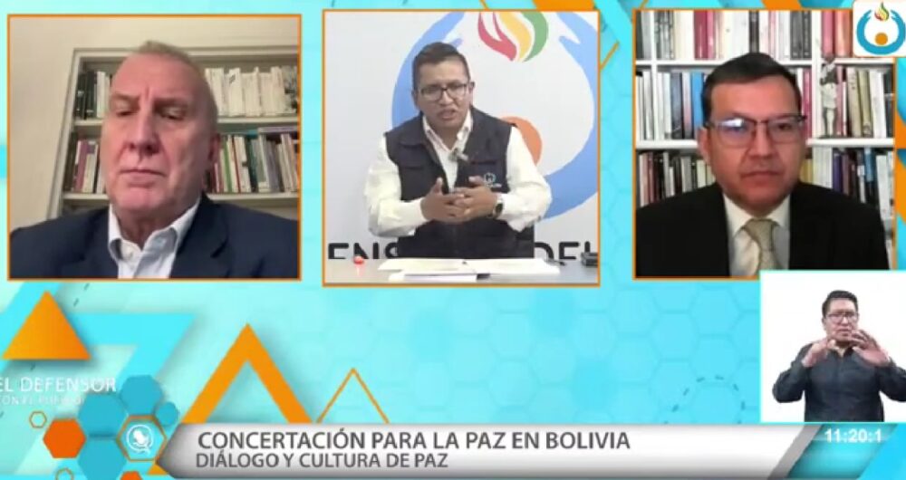 DEFENSOR DEL PUEBLO AFIRMA QUE SE DEBE REPENSAR EN LA CONFLICTIVIDAD CON LA VISTA PUESTA EN LA RECOMPOSICIÓN SOCIAL A TRAVÉS DEL DIÁLOGO