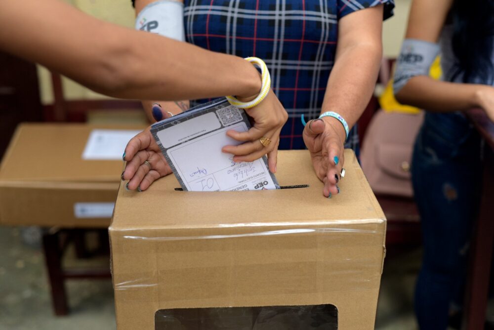 Proceso de votación. Imagen referencial