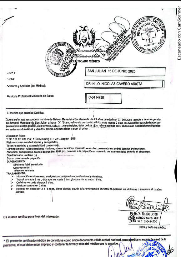 Certificado médico