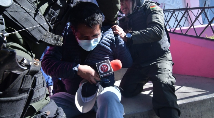 Periodista de Cadena A agredido.