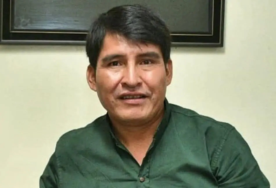 El gobernador de Chuquisaca, Damián Condori, sufrió un accidente. Foto: Archivo La Razón.