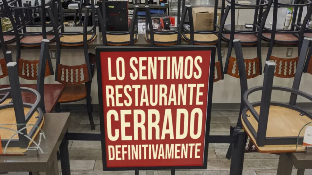 Un restaurante cierra (Foto: Restaurantes exitosos)