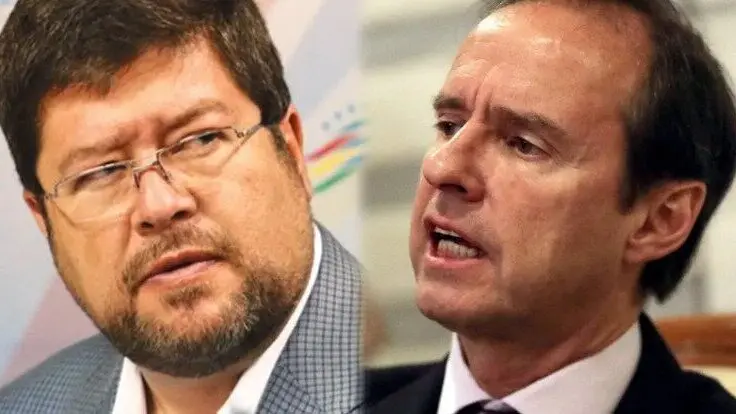 Tuto Quiroga (d) y Samuel Doria Medina, ahora enfrentados discursivamente. URGENTE.BO