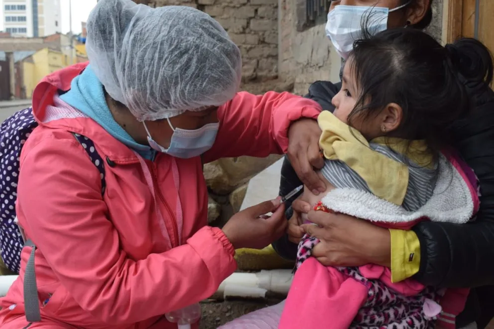 El sarampión puede ser prevenido con dos dosis gratuitas. Foto: Ministerio de Salud