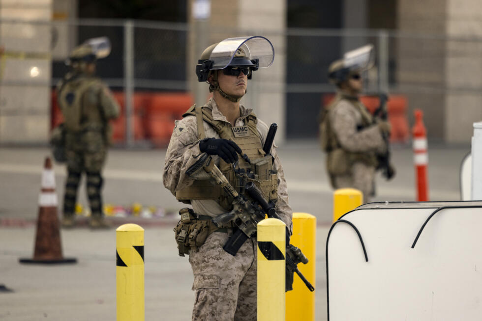 El presidente Donald Trump envio 700 marines y miles de efectivos de la Guardia Nacional a California, en medio de una ola de protetas contra las redadas migratorias