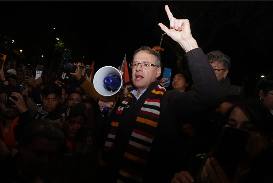 El candidato presidencial por el NPG, Jaime Dunn.