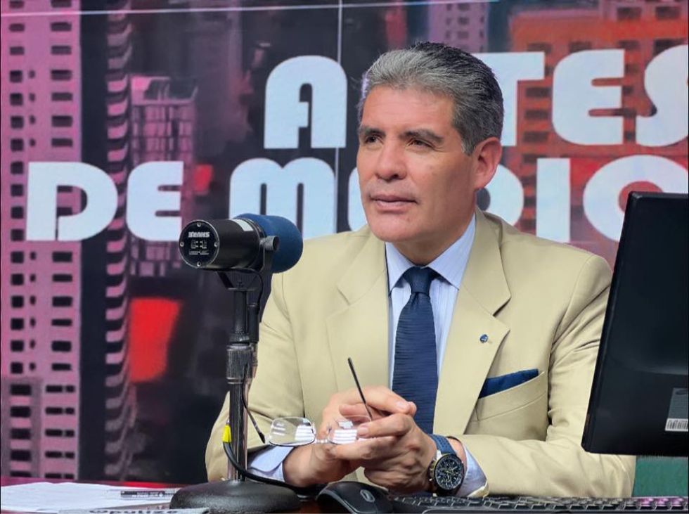 El periodista John Arandia. 