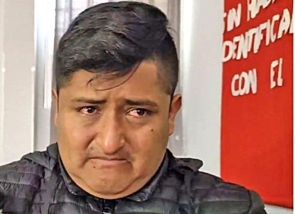 TARIJA. Richard Mamani cuando se aprestaba a abandonar la cárcel el fin de semana.