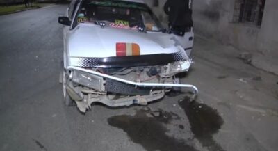 Presuntos policías en estado de ebriedad chocaron a un taxi dejando cuatro heridos