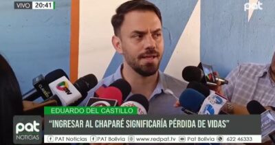 Del Castillo: “El binomio ganador tendrá legitimidad para ingresar al trópico”