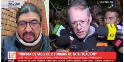 Asesor de Jaime Dunn: Buscaremos habilitación por todas las vías sin comprometer el proceso electoral