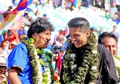 Evo Morales y Andrónico Rodríguez, / Foto: RRSS