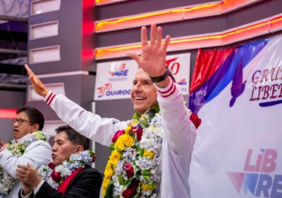 Jorge Tuto Quiroga en un acto de campaña. / Foto: JTQ.