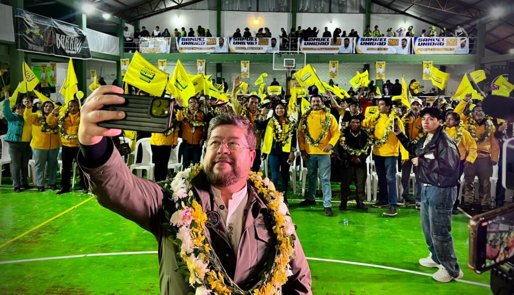 Samuel Doria Medina en un acto de campaña. / Foto: SDM.