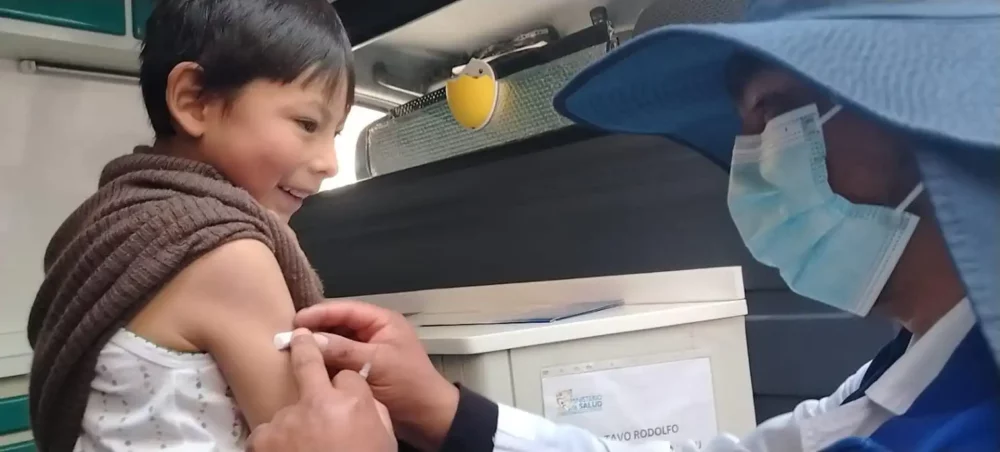 Los niños son prioridad de las campañas de vacunación. Foto: Ministerio de Salud.