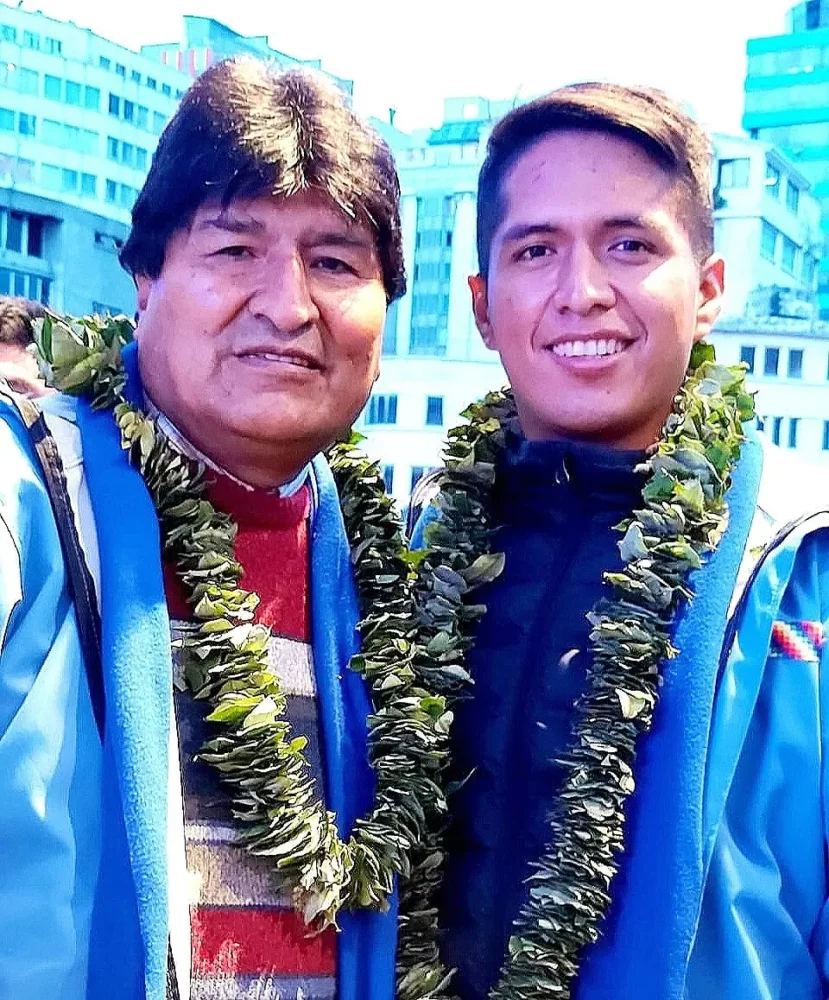 Evo Morales y Andrónico Rodríguez, en una foto tomada en 2021.