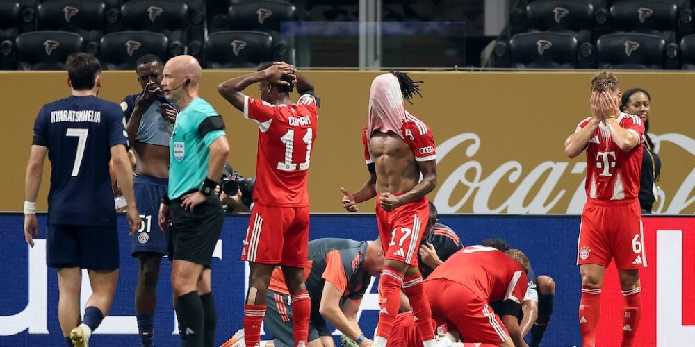 Infobae Deportes on X: "Escalofriante lesión de la figura del Bayern Múnich Jamal Musiala en el Mundial de Clubes: la acongojada reacción de Donnarumma https://t.co/NPBibRWGLp" / X
