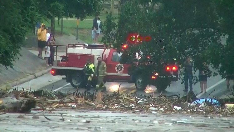 El desastre causado por las inundaciones del río Guadalupe en Texas, en los Estados Unidos