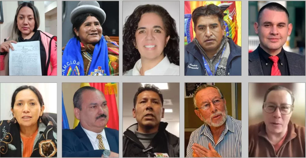 Candidatos del Órgano Legislativo de las organizaciones políticas.