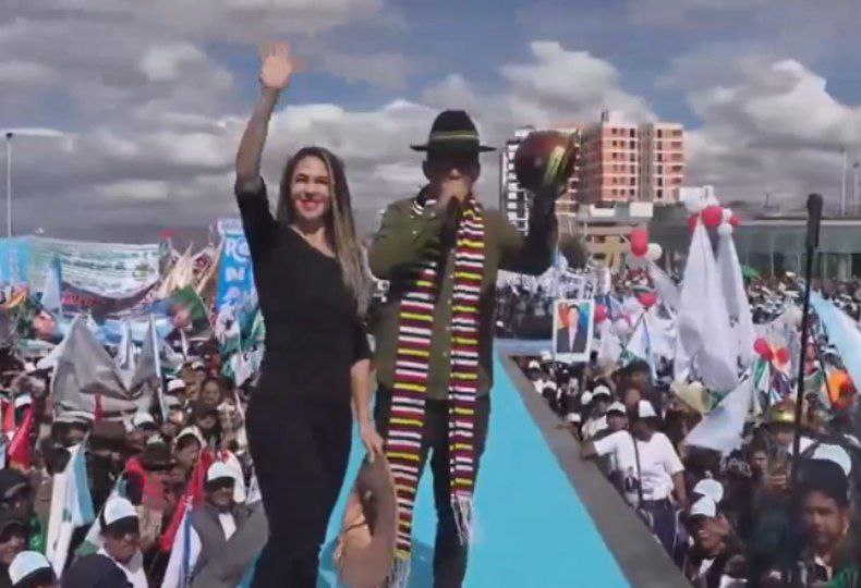 Andrónico Rodríguez y Mariana Prado, de la Alianza Popular lanzan su campaña política