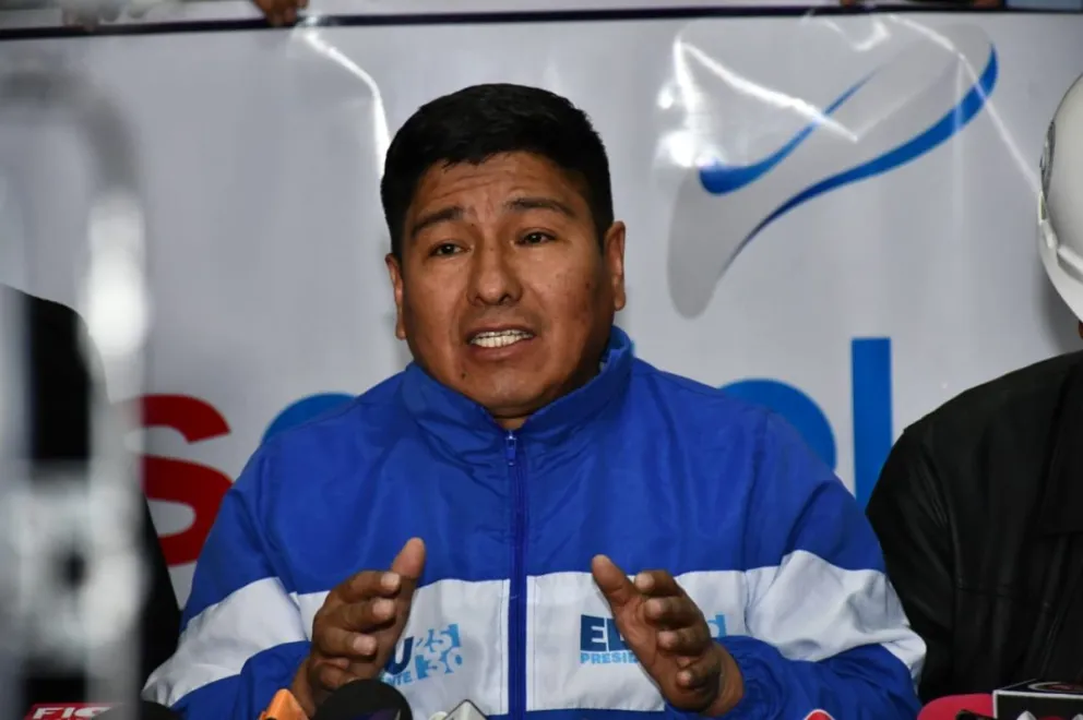 Grover García durante la conferencia de este lunes. Foto: APG