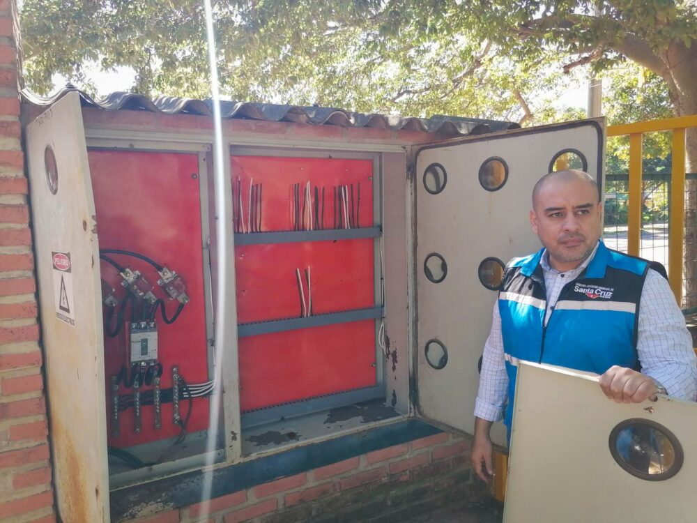 Robo de material eléctrico en el Parque Urbano deja pérdidas por Bs 250.000 y expone a la ciudadanía a la inseguridad