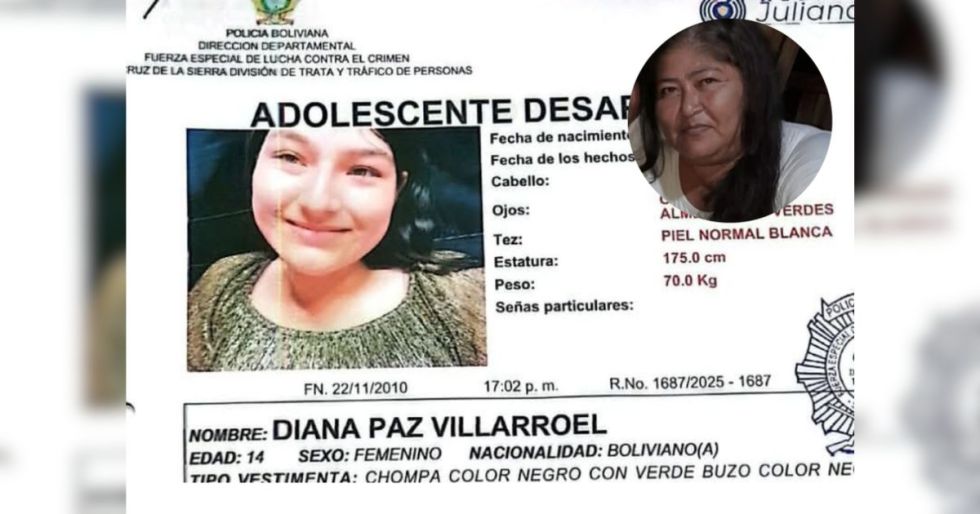 La Policía pidió a la población colaborar con cualquier información útil que permita encontrar a la menor y a su abuela.