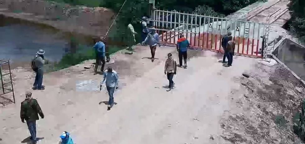 La invasión en la hacienda Santa Rita, en Santa Cruz. 