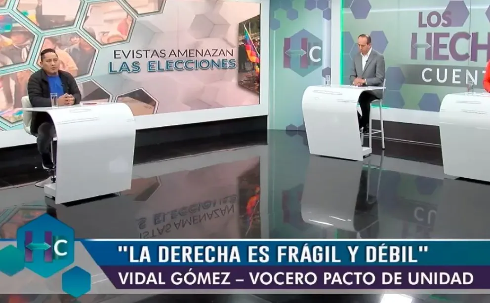 Vidal Gómez, en entrevista con el canal estatal, este domingo. Foto: Captura de video