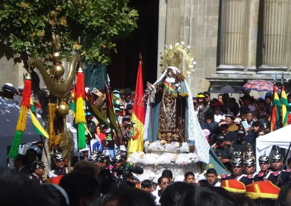 La imagen de la Virgen del Carmen en una procesión pasada. Foto: Javier Escalier