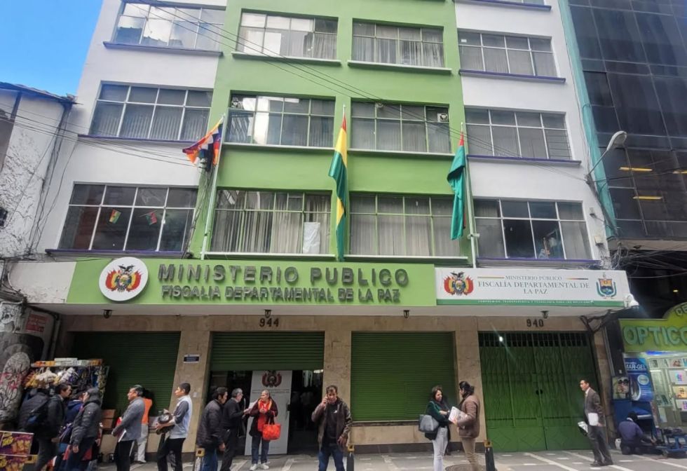 Vista de la Fiscalía Departamental de La Paz.