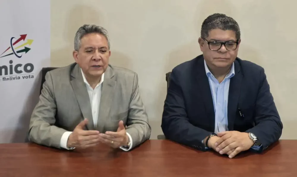 Los presidentes de la CEPB y CNC informan cuándo y dónde será el debate. Foto: CEPB.