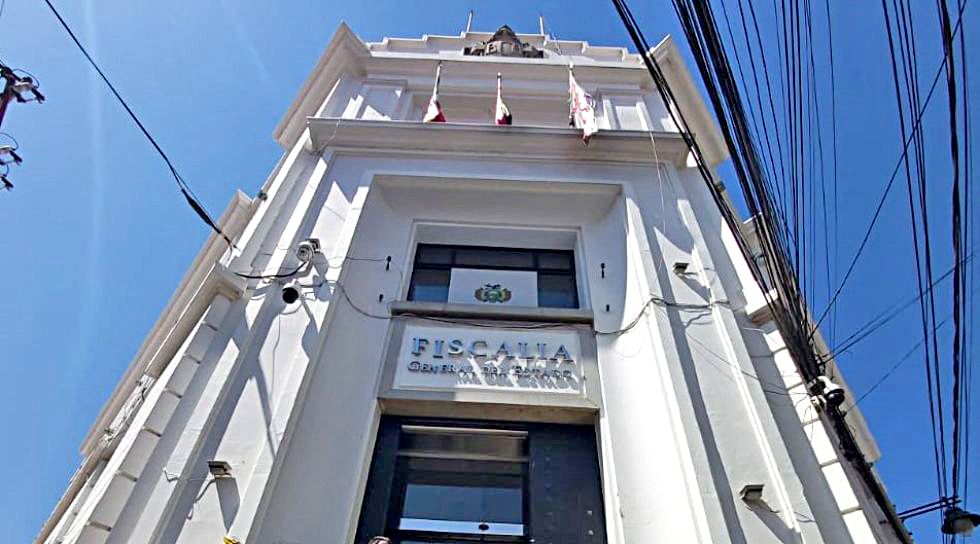 INSTITUCIÓN. Vista del exterior de la sede de la Fiscalía General en Sucre.