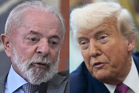 Lula d Silva, presidente de Brasil, y Donald Trump, presidente de Estados Unidos.