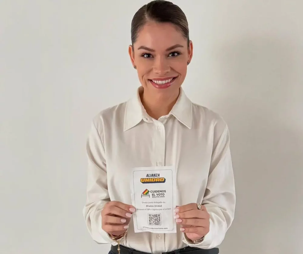 La excandidata a senadora por Santa Cruz Karla Robledo. RRSS