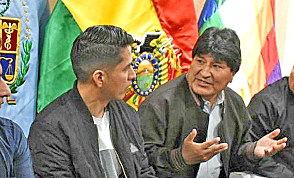POLÍTICOS. Andrónico Rodríguez y el expresidente Evo Morales, en otros tiempos.