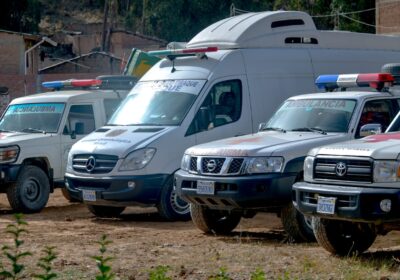 Ambulancias para emergencias de salud.