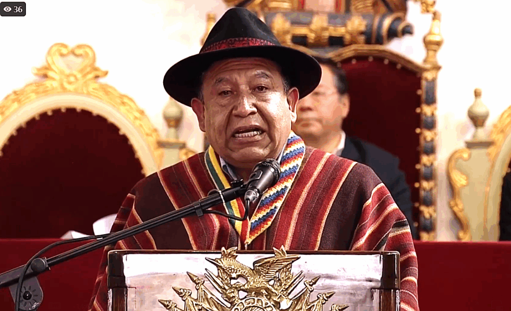El vicepresidente David Choquehuanca. / Foto: eju.tv.