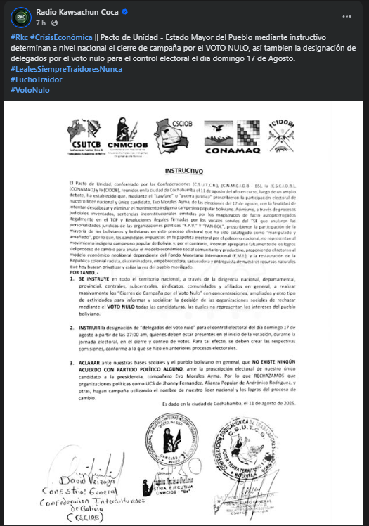 Publicación de RKC.