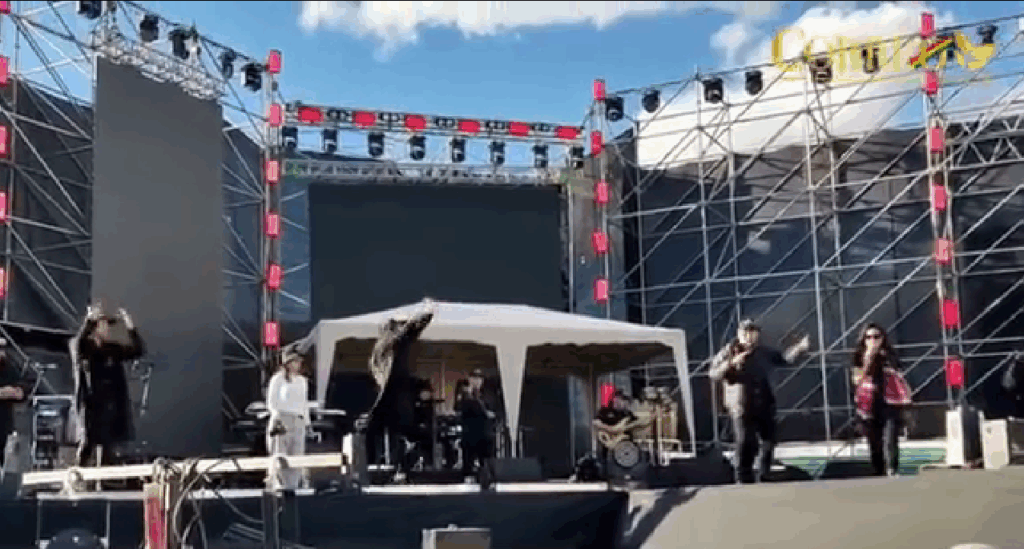 Este lunes se desarrolló el ensayo en la Serenata a Bolivia en el Bicentenario. / Foto: Correo del Sur.