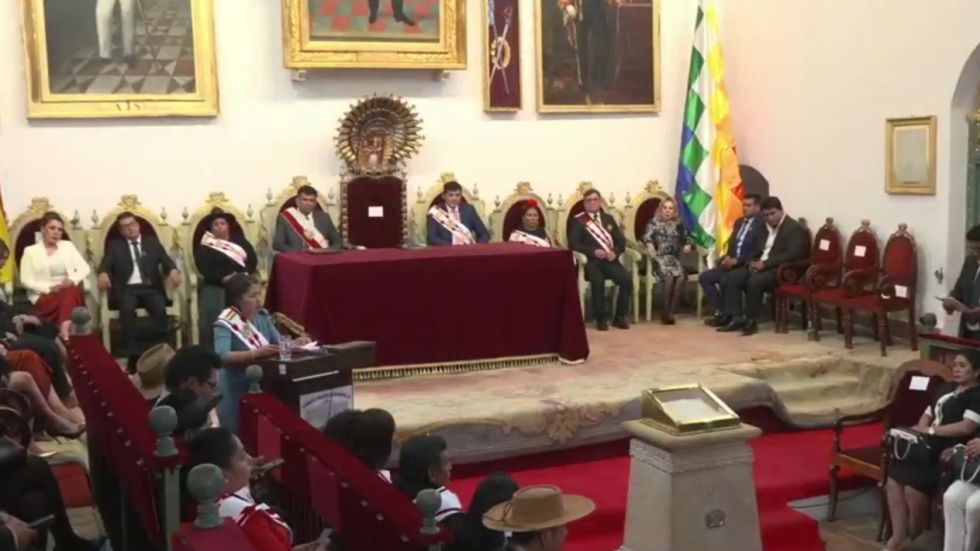 La Sesión de Honor de la Asamblea Legislativa Departamental de Chuquisaca. 