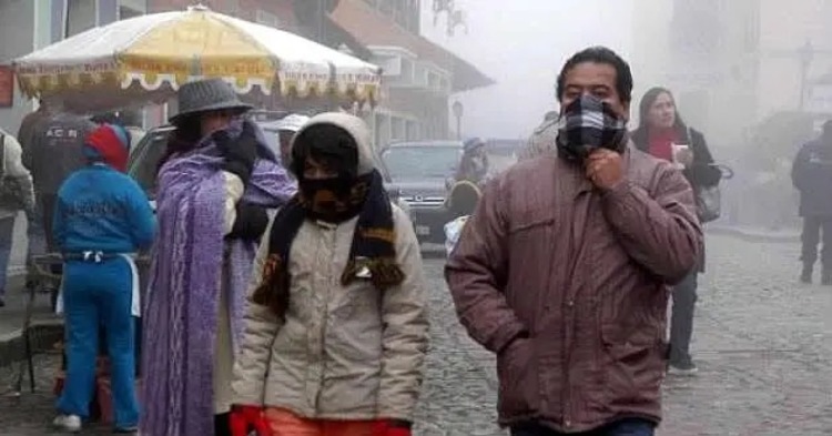 Frente frío ingresa al país, provoca descenso de temperaturas y heladas en 5 departamentos