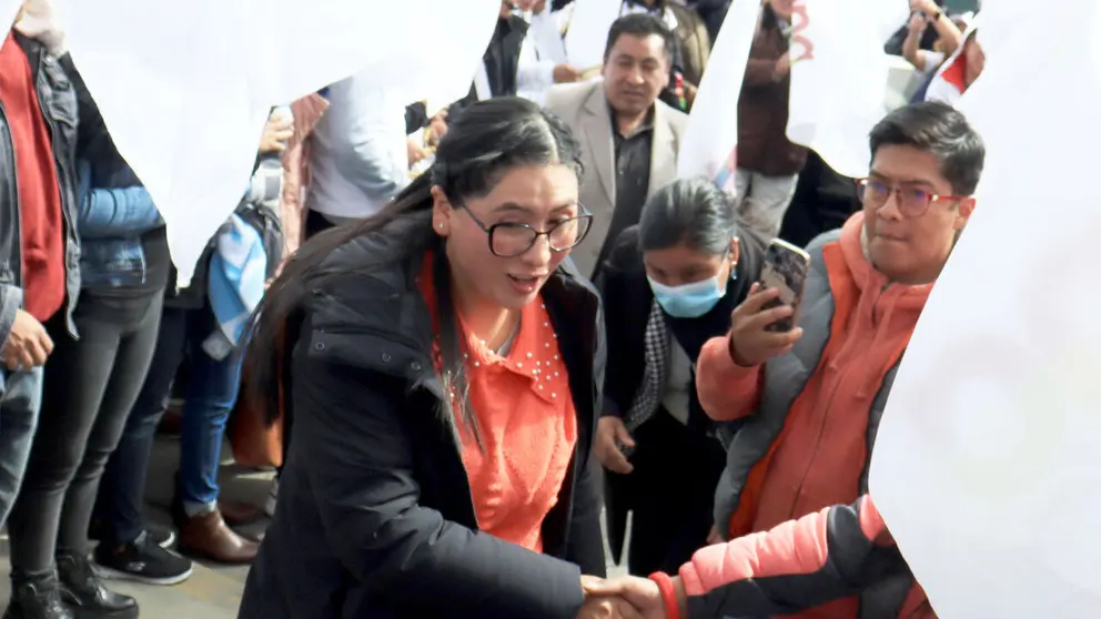 Eva Copa, excandidata a presidenta por Morena./ APG