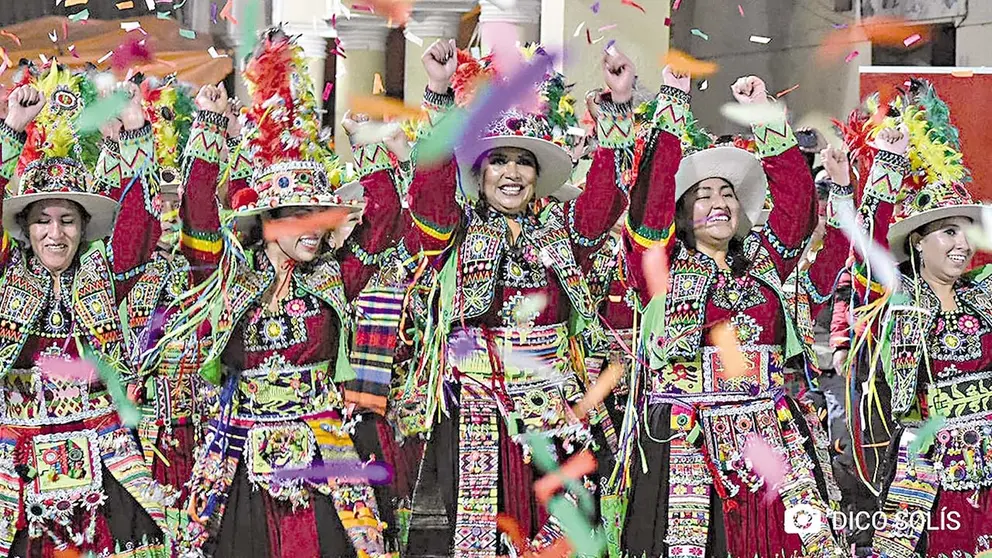 Presentación de la Fiesta de la Virgen de Urcupiña 2023 en Quillacollo./ DICO SOLÍS
