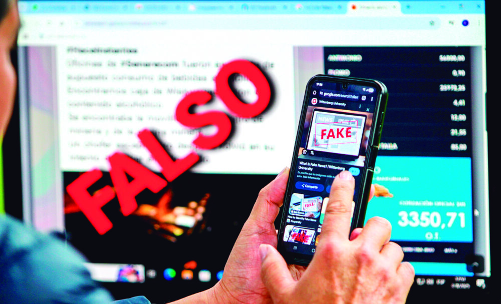 Noticias falsas en redes sociales