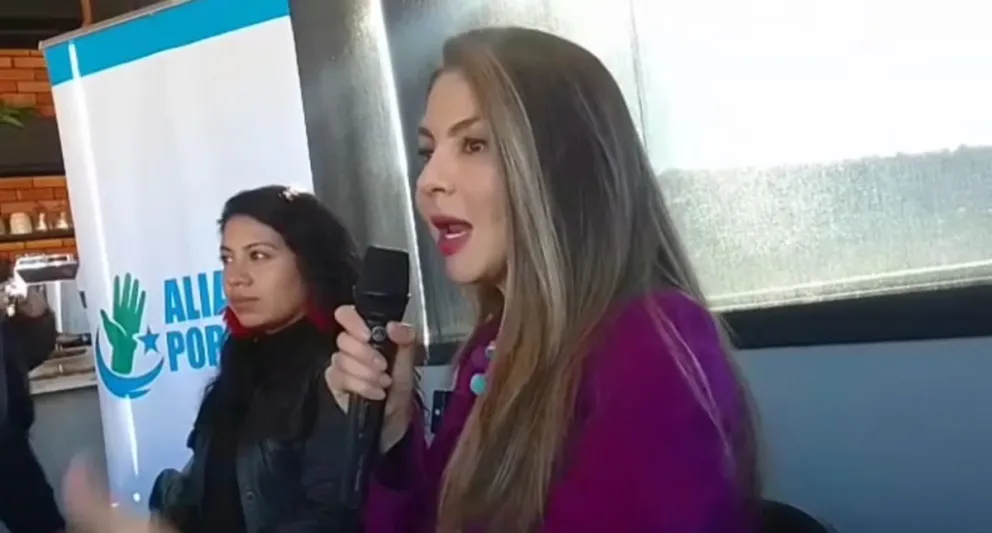 Mariana Prado, candidata por Alianza Popular. Foto: Captura de video