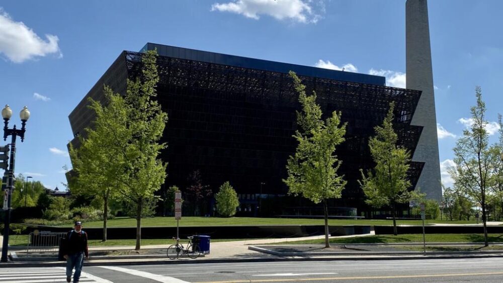 El Museo Nacional de Historia y Cultura Afroestadounidense, en Washington, en una imagen del 18 de abril de 2020