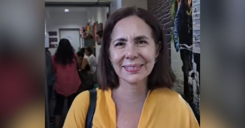 Excanciller Karen Longaric en la embajada boliviana en Berlín